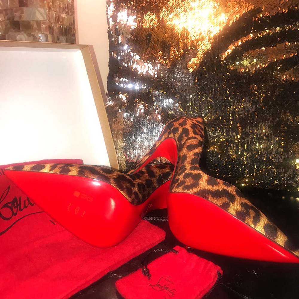 Christian Louboutin So Kate Crepe Satin Leo Heels